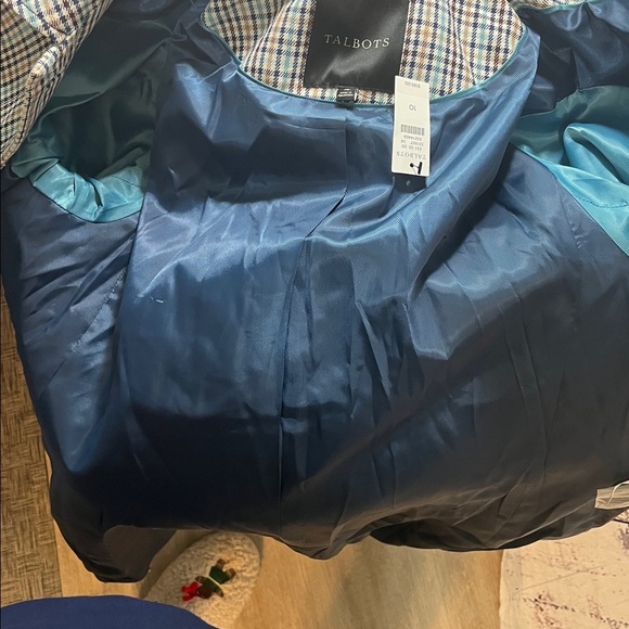 Talbots Mac Lined Jacket NWT Plaid Checkered Hidden Buttons Back Pleat Pockets - Picture 12 of 12
